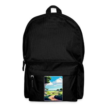 Pelican Hill Golf Club Travel Poster Souvenir WPA - Backpack - black - Front