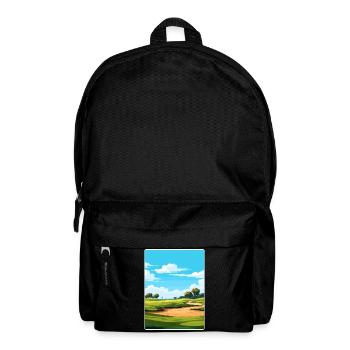 Tpc Sawgrass Golf Course Affiche de voyage souvenir - Sac à dos - noir - Devant
