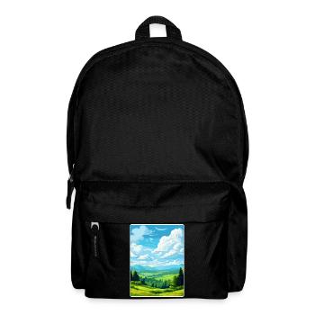 Upper Palatinate Germany Travel Poster Souvenir - Backpack - black - Front