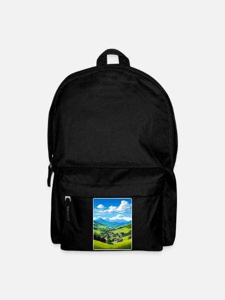 La Savoie France Affiche de voyage Peinture Souvenir WPA - Sac à dos - noir