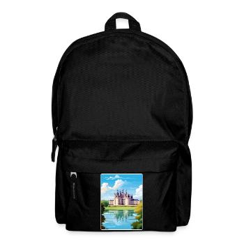 Château de Chambord France Affiche de voyage Souvenir - Sac à dos - noir - Devant