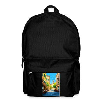 Parma Italien Reise Poster Souvenir Postkarte Farbe - Rucksack - Schwarz - Vorne