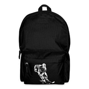 Eishockeyspieler Zeichnung - Rucksack - Schwarz - Vorne