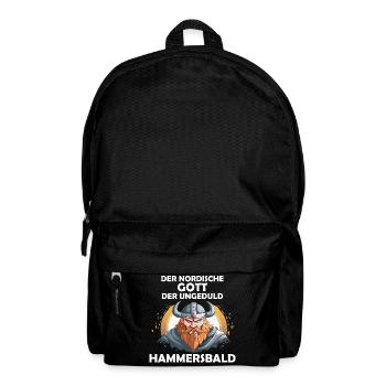 Wikinger Hammersbald Nordische Mythologie Ungeduld - Rucksack - Schwarz - Vorne