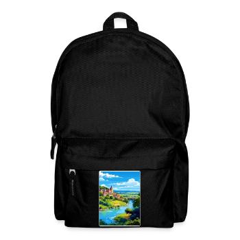 Dordogne France Affiche de voyage Peinture Souvenir WPA - Sac à dos - noir - Devant