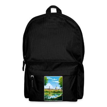 Turin Italien Reise Poster Souvenir Postkarte Farbe - Rucksack - Schwarz - Vorne
