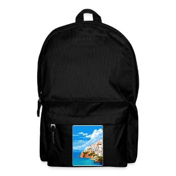 Kythira Griechenland Reise Poster Souvenir Malerei WPA - Rucksack - Schwarz - Vorne