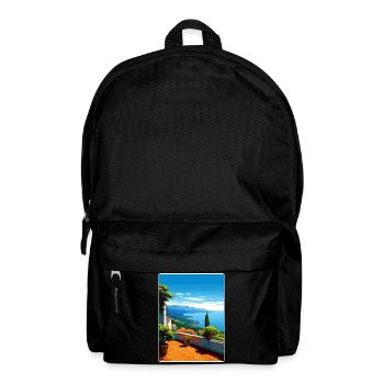 Ravello Italy Travel Poster Souvenir Painting WPA - Backpack - black - Front