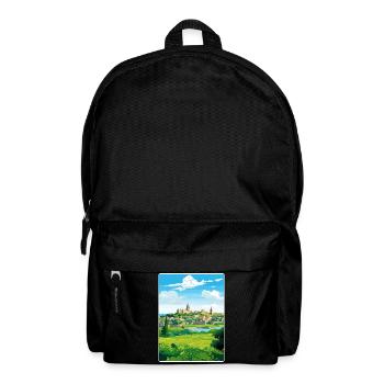 Avignon France Travel Poster Souvenir Painting WPA - Backpack - black - Front