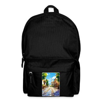 Ravenna Italy Travel Poster Souvenir Painting WPA - Backpack - black - Front