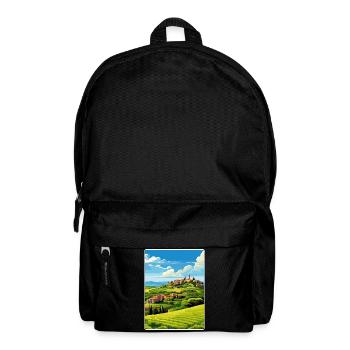 Italien Reise Poster Souvenir WPA Postkarte Malerei - Rucksack - Schwarz - Vorne