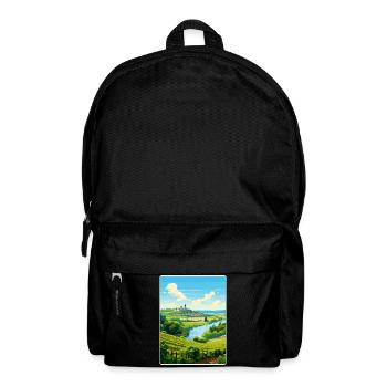 Loire Valley France Vintage Travel Poster Souvenir - Backpack - black - Front