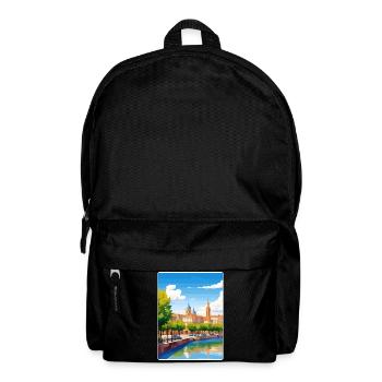Toulouse France Affiche de voyage Peinture Souvenir WPA - Sac à dos - noir - Devant