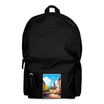 Heidelberg Allemagne Affiche de voyage Peinture Souvenir WP - Sac à dos - noir - Devant