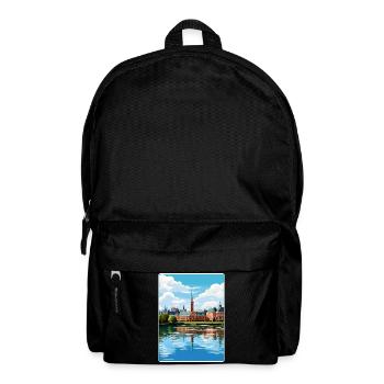 Den Haag Niederlande Reiseposter Souvenir WPA - Rucksack - Schwarz - Vorne