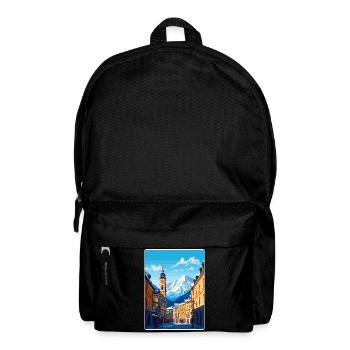 Vienne, Autriche, Voyage Affiche, Peinture Souvenir WPA - Sac à dos - noir - Devant