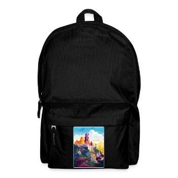 Sintra Portugal Affiche de voyage Peinture Souvenir WPA - Sac à dos - noir - Devant