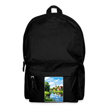 Spreewald Deutschland Reise Poster Souvenir Farbe WPA - Rucksack - Schwarz - Vorne