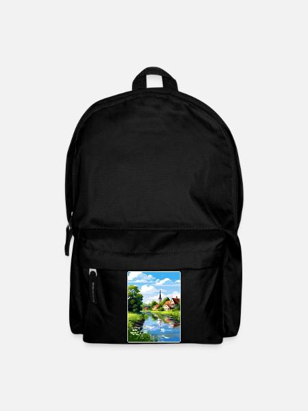 Spreewald Deutschland Reise Poster Souvenir Farbe WPA - Rucksack - Schwarz