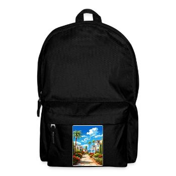 Costa Del Sol Spanien Vintage Reise Poster Souvenir - Rucksack - Schwarz - Vorne