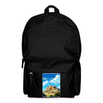 Athens Greece Travel Poster Souvenir Painting WPA - Backpack - black - Front