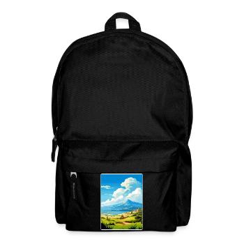 Mont Dirfi Grèce Affiche de voyage Peinture Souvenir WP - Sac à dos - noir - Devant
