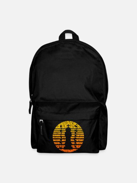Schach Motiv mit König - Rucksack - Schwarz