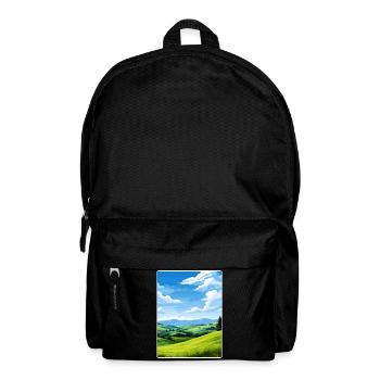 Sauerland Germany Travel Poster Souvenir Paint WPA - Backpack - black - Front