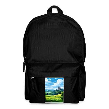 Eifel National Park Germany Travel Poster Souvenir - Backpack - black - Front