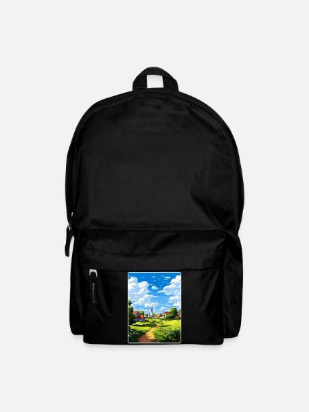 Lausitz Deutschland Reiseposter Souvenir Farbe WPA - Rucksack - Schwarz