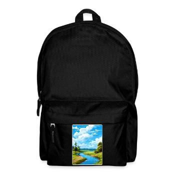 Unteres Odertal Deutschland Reiseposter Souvenir - Rucksack - Schwarz - Vorne