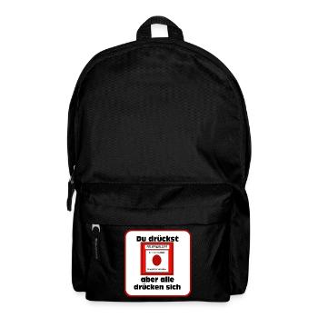 Volunteer Fire Brigade , Shirt , Fire Alarm (25) - Backpack - black - Front
