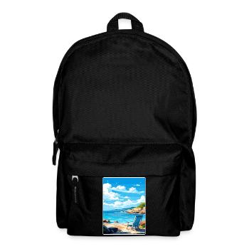 Kreta Griechenland Reise Poster Souvenir Postkarte Farbe - Rucksack - Schwarz - Vorne