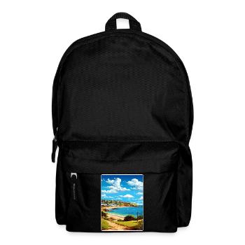 Carbis Bay, Cornwall, England, Reiseposter, Souvenir - Rucksack - Schwarz - Vorne