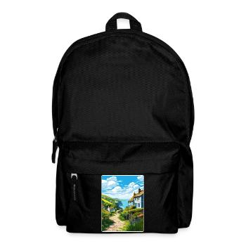 Cadgwith Cornwall England Reiseposter Souvenir - Rucksack - Schwarz - Vorne