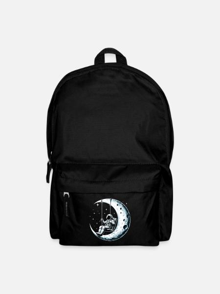Astronaut Raumfahrer schaukeln Schaukel Mond Gesch - Rucksack - Schwarz