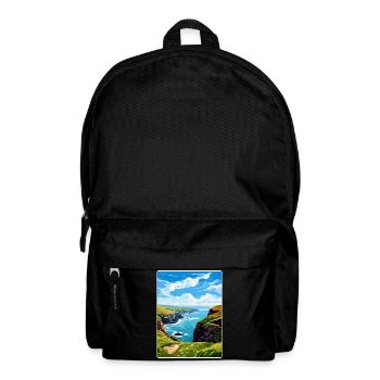 Boscastle Cornwall England Reiseposter Souvenir - Rucksack - Schwarz - Vorne