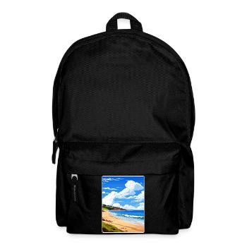 Maenporth Cornwall England Reiseposter Souvenir - Rucksack - Schwarz - Vorne
