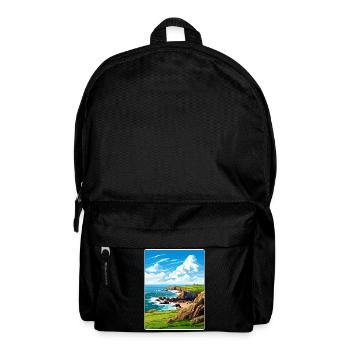 Lands End Cornwall England Reiseposter Souvenir - Rucksack - Schwarz - Vorne