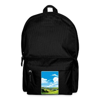 Crantock Cornwall England Travel Poster Souvenir - Backpack - black - Front