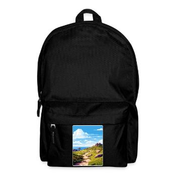 Lands End Cornwall England Travel Poster Souvenir - Backpack - black - Front