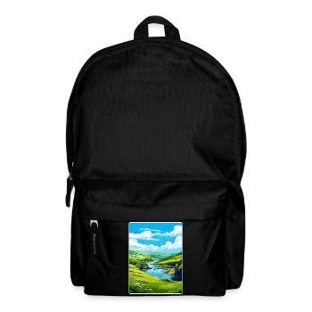 Boscastle Cornwall England Reiseposter Souvenir - Rucksack - Schwarz - Vorne