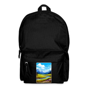 Glacier County Montana Travel Poster Souvenir WPA - Backpack - black - Front