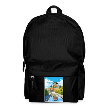 Quebec City Kanada Reise Poster Souvenir Farbe WP - Rucksack - Schwarz - Vorne