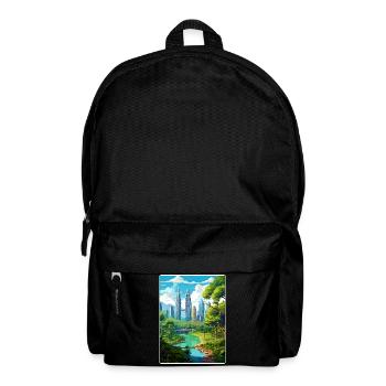 Kuala Lumpur Malaysia Reiseposter Souvenir WPA - Rucksack - Schwarz - Vorne
