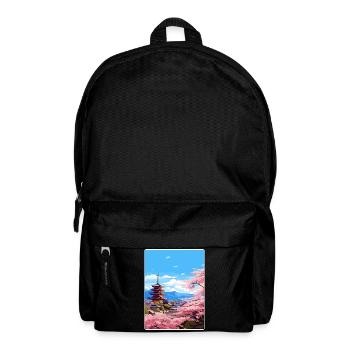 Kyoto Japan Reise Poster Souvenir Postkarte Farbe - Rucksack - Schwarz - Vorne