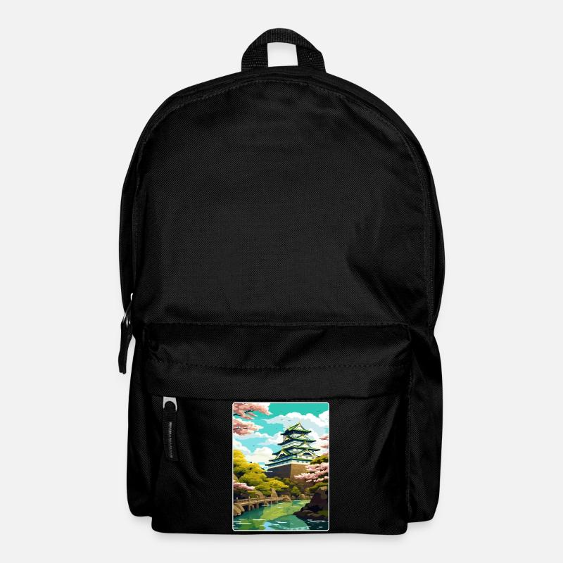 Osaka Japan Reise Poster Souvenir Postkarte Farbe - Rucksack - Schwarz