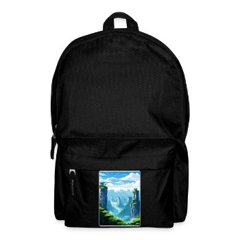 Zhangjiajie China Reise Poster Souvenir Farbe WPA - Rucksack - Schwarz - Vorne