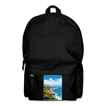 Lima Peru Reise Poster Souvenir Postkarte Malerei - Rucksack - Schwarz - Vorne