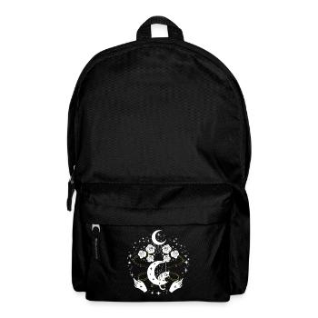Ornements de harpe au clair de lune - Sac à dos - noir - Devant